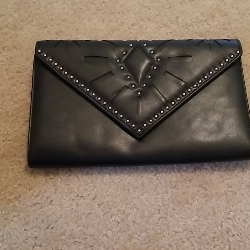 Black and Gold Aldo Clutch